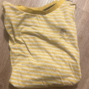 Unique Louis Castel Yellow Striped Men's Tee